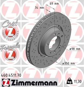 Remschijf FORMULA Z REMSCHIJF 460451170