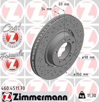 Remschijf FORMULA Z REMSCHIJF 460451170 Remschijf FORMULA Z REMSCHIJF 460451170