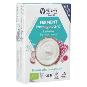 Yalacta Ferment Kwark Lactaline Bio 4 X 4g