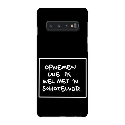 Schotelvod: Samsung Galaxy S10 4G Volledig Geprint Hoesje