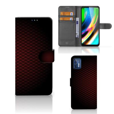 Motorola Moto G9 Plus | Telefoon Hoesje | Geruit Rood