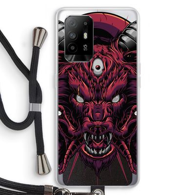 Hell Hound and Serpents: Oppo A94 5G Transparant Hoesje met koord