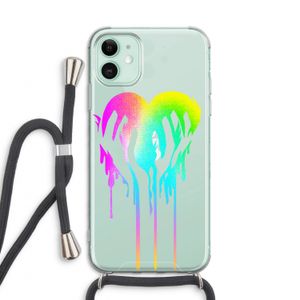 Hold My Heart: iPhone 11 Transparant Hoesje met koord