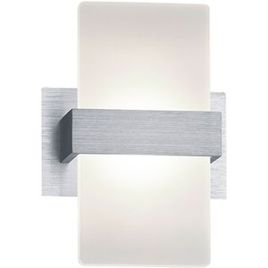 LED Wandspot - Trion Plankton - 4W - Warm Wit 3000K - 1-lichts - Rechthoek - Mat Grijs - Aluminium - OSRAM LEDs