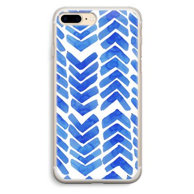 Blauwe pijlen: iPhone 7 Plus Transparant Hoesje