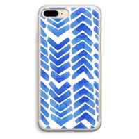 Blauwe pijlen: iPhone 7 Plus Transparant Hoesje Blauwe pijlen: iPhone 7 Plus Transparant Hoesje