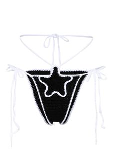 GCDS haut de bikini en crochet - Noir