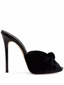 Giuseppe Zanotti sandales Bridget en velours - Noir