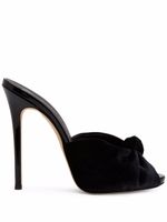 Giuseppe Zanotti sandales Bridget en velours - Noir