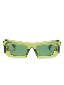 Kuboraum lunettes de soleil rectangulaires R2 - Vert