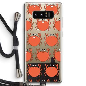 Krab: Samsung Galaxy Note 8 Transparant Hoesje met koord