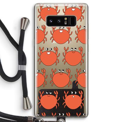 Krab: Samsung Galaxy Note 8 Transparant Hoesje met koord
