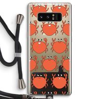 Krab: Samsung Galaxy Note 8 Transparant Hoesje met koord