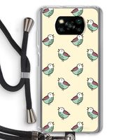 Vogeltjes: Xiaomi Poco X3 NFC Transparant Hoesje met koord
