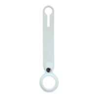 AirTag Siliconen Lus Sleutelhanger - Wit