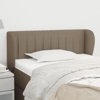Hoofdbord met randen 103x23x78/88 cm stof taupe