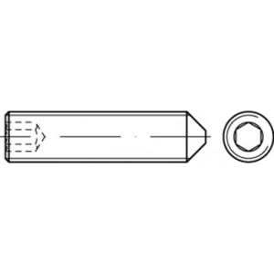 TOOLCRAFT TO-5414271 Draadpen M8 10 mm Staal Galvanisch verzinkt 200 stuk(s)