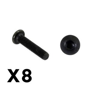 FTX - Outback Fury Button Head 3 X 16Mm Hex Screw (8Pc) (FTX9188)