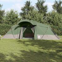 Gezinstent met dak Groen en Grijs 721 x 335 x 212 cm