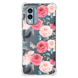 Nokia X30 Case Butterfly Roses