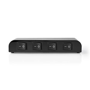 Nedis Speaker Control Box | 4 poorten | Terminal Schroeven | 4-16 Ohm | 200 W | 1 stuks - ASWI2614BK ASWI2614BK