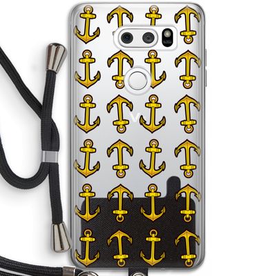 Musketon Anchor: LG V30 Transparant Hoesje met koord