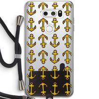 Musketon Anchor: LG V30 Transparant Hoesje met koord