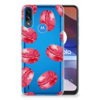 Motorola Moto E7/E7i Power | Siliconen Case | Pink Macarons
