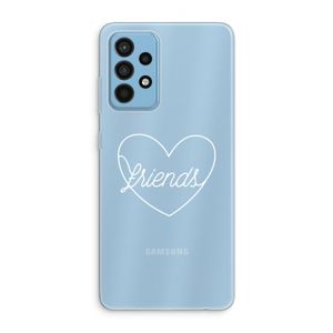 Friends heart pastel: Samsung Galaxy A52 Transparant Hoesje