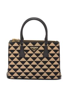 Prada sac cabas Symbole à motif en jacquard - Noir