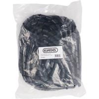 Elvedes spiraalslang (15mm) 10 meter zwart