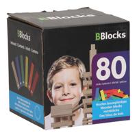 BBlocks bouwplankjes kleur, 80dlg.
