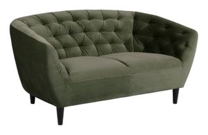 Bendt Bank 'Loes' Velvet 2-zits, kleur Forest Green