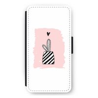 Zwart-wit cactus: iPhone 11 Pro Max Flip Hoesje