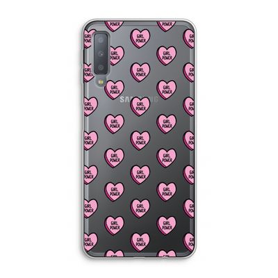 GIRL POWER: Samsung Galaxy A7 (2018) Transparant Hoesje