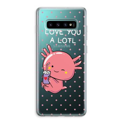 Love You A Lotl: Samsung Galaxy S10 Plus Transparant Hoesje