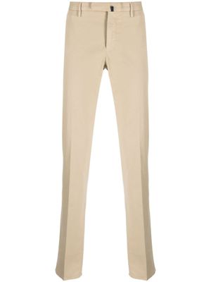 Incotex pantalon chino slim à plis marqués - Tons neutres