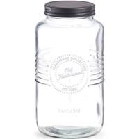 Zeller voedsel voorraadpotten - Old Fashioned - glas - 12 x 23 cm - bewaarpot - 2 liter