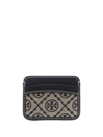 Tory Burch porte-carte à motif monogrammé - Noir