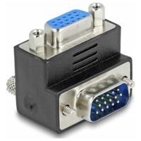 Delock 65247 VGA Adapter [1x VGA-stekker - 1x VGA-bus] Zwart