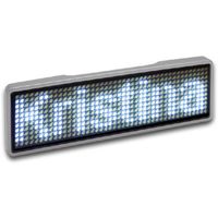 LED-naamplaatje Wit 44 x 11 Pixel (b x h x d) 93 x 30 x 6 mm 125908