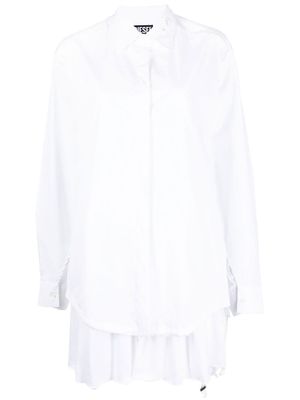 Diesel chemise à empiècements contrastants - Blanc