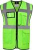 Korntex KX810 CO² Neutral Multifunctional Executive Safety Vest Hamburg - Neon Green - 5XL