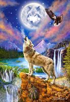 Castorland Wolf's Night - 1500 stukjes - thumbnail
