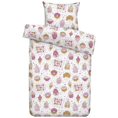Leen Bakker - Dekbedovertrek Yara - 140x200/220 Cm - Polyester - Roze