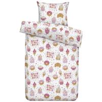 Leen Bakker - Dekbedovertrek Yara - 140x200/220 Cm - Polyester - Roze