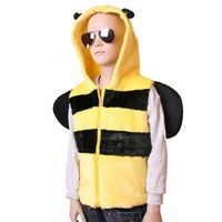 Bijen vestje met capuchon voor kinderen