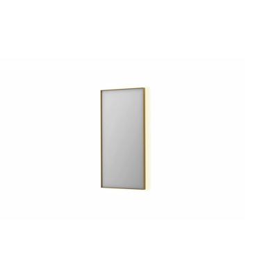 Spiegel INK SP32 50x4x100 cm Incl. Indirect LED-Verlichting Rondom en Spiegelverwarming Geborsteld Mat Goud