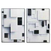 Schilderij Home ESPRIT Aluminium Hout MDF 80 x 3,5 x 120 cm