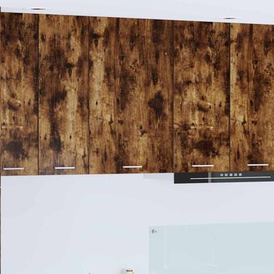 Hangkast Riga Gerookte Eik en Wit 50 x 31 x 80 cm Bewerkt hout Hangkast Riga Gerookte Eik en Wit 50 x 31 x 80 cm Bewerkt hout